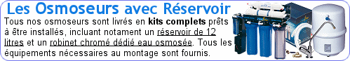 DYNAVIVE - Osmoseurs domestiques avec rservoir de stockage