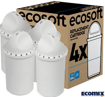 Voir dtails>  Pack 4 Filtres pour Pichets Filtrants (carafe) Ecosoft