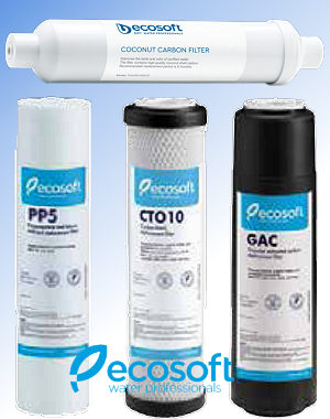 Pack Cartouches filtrantes Osmoseur 5 niveaux Ecosoft-Standard