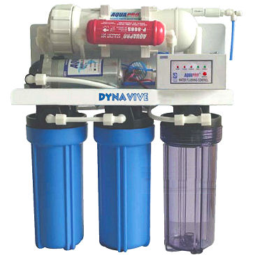 DYNAVIVE - Osmoseur 6 niveaux MBAS-400 débit direct et Rinçage membrane automatique